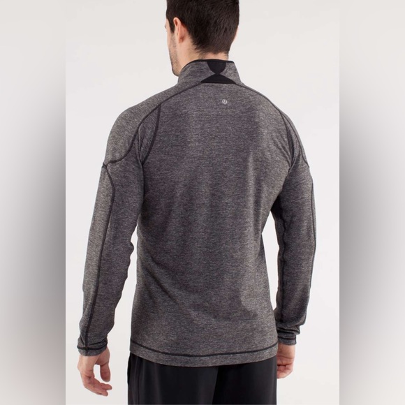 Lululemon Surge Half Zip pullover. Size L. Heathered Black - Picture 2 of 10